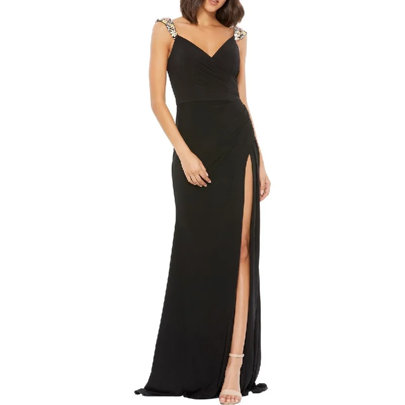 women's formal dressesWomens Embellished Maxi Evening Dress