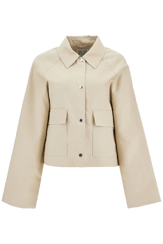 women's coats for layeringToteme Women's Cropped Cotton Jacket For Women