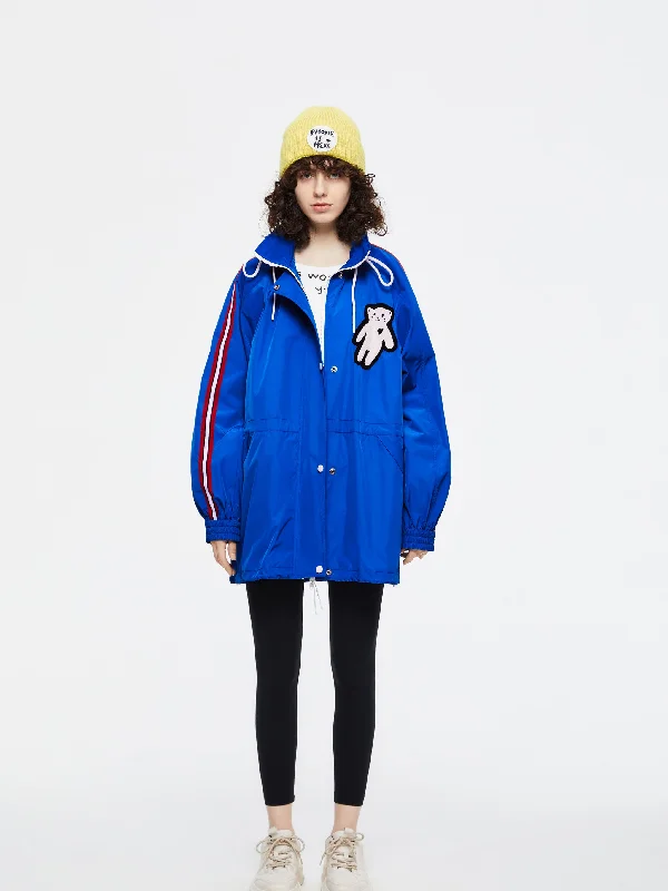 women's coats with zippers'Polar Kitty' Coaches Coat