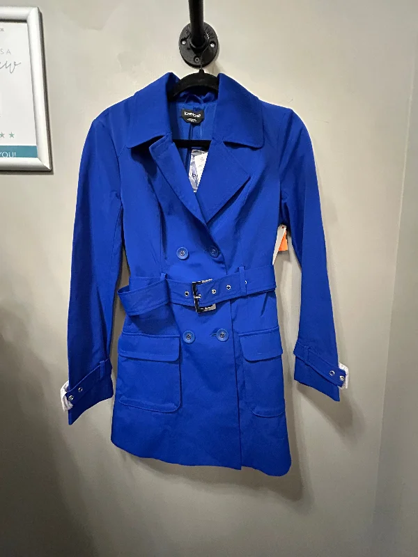 women's coats for those who love to experiment with fashionCoat Trench Coat By Bebe In Blue, Size: Xs