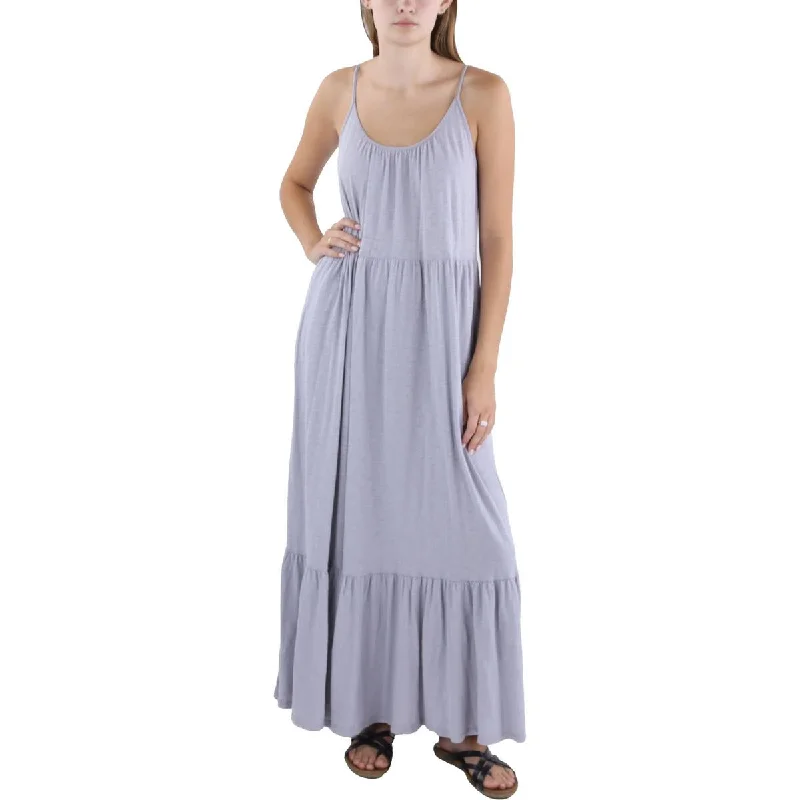 women's cotton dressesWomens Tiered Long Maxi Dress