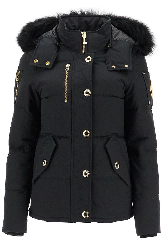 modern women's coatsMoose Knuckles Women's "3Q Canvas Down Jacket With Shear