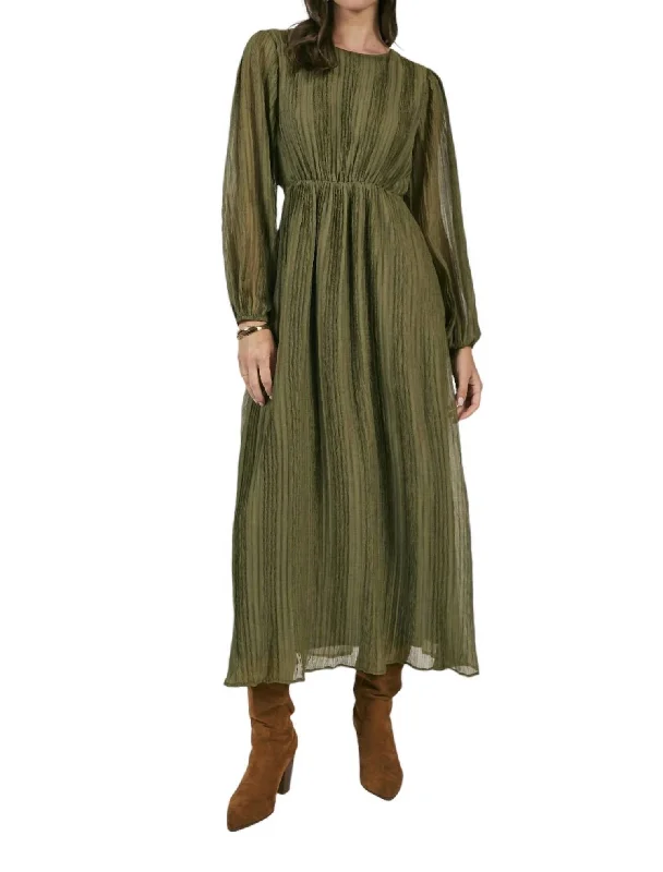 women's lace-up dressesPoets Maxi Dress In Cypress