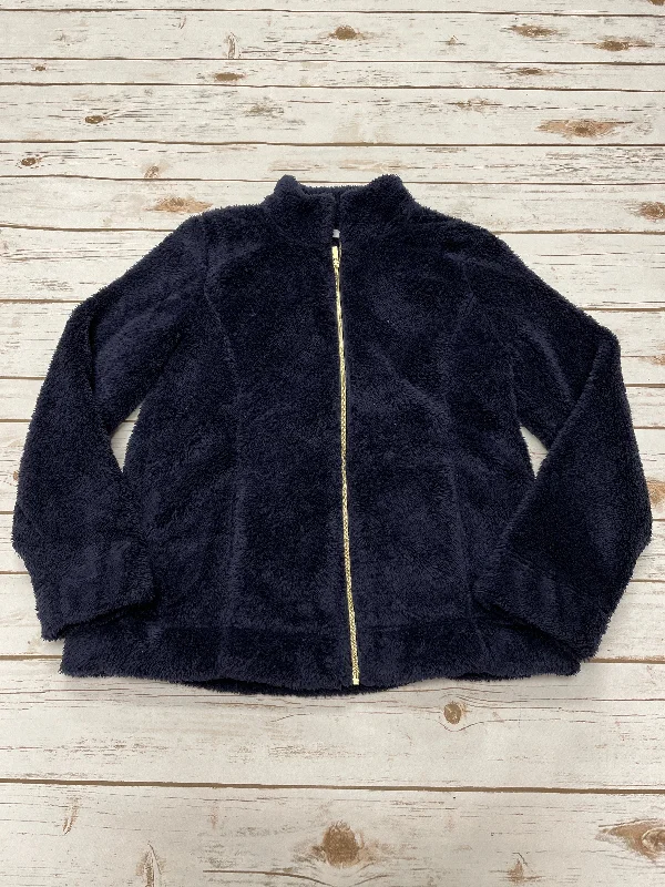 women's coats for boho-chic stylesJacket Faux Fur & Sherpa By Croft And Barrow In Navy, Size: S