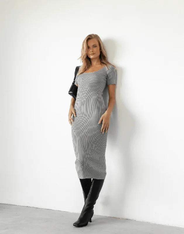 women's ethical fashion dressesTopher Midi Dress (Grey)