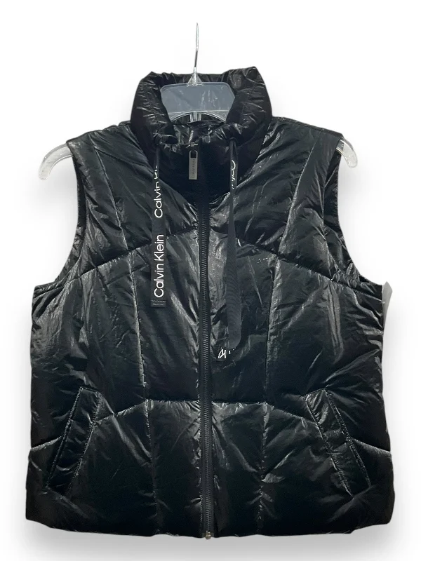 women's coats for pear-shaped bodiesVest Puffer & Quilted By Calvin Klein In Black, Size: S