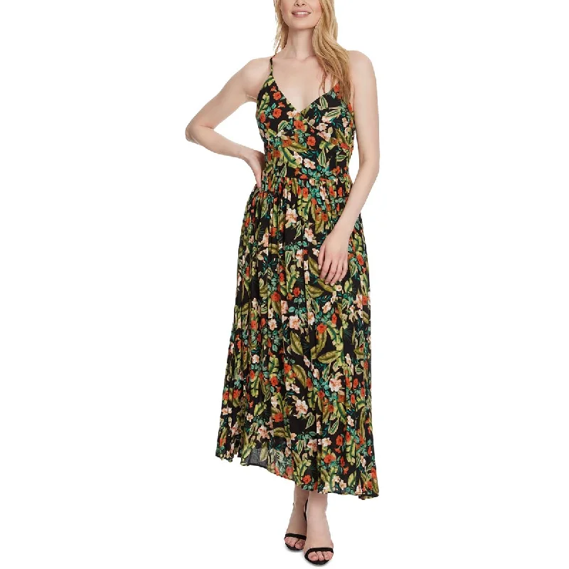 women's plus-size dressesClia Womens V Neck Long Maxi Dress