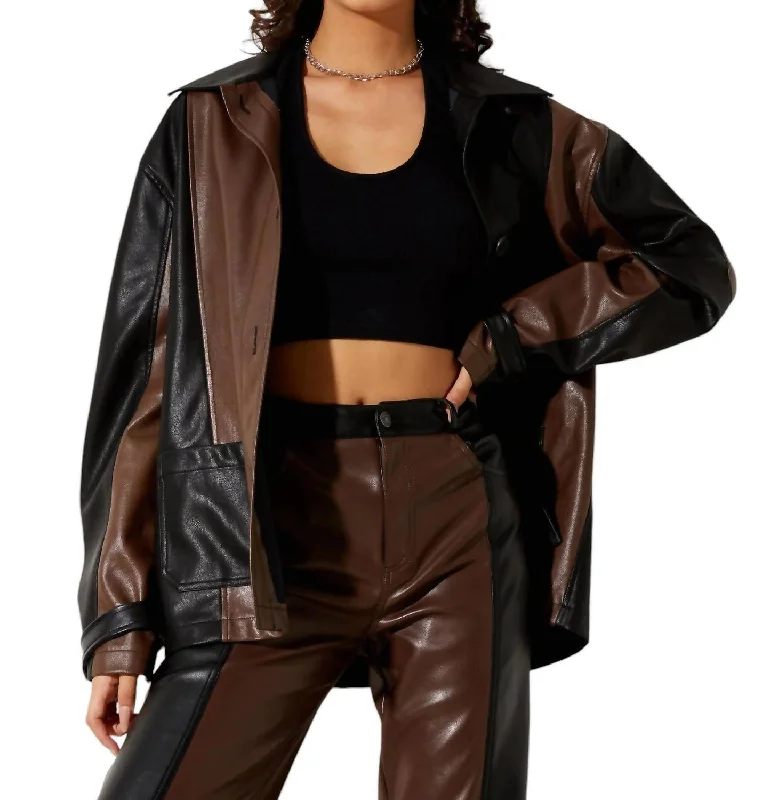 women's coats for those who value both style and comfortBugi Jacket In Bitter Chocolate/black