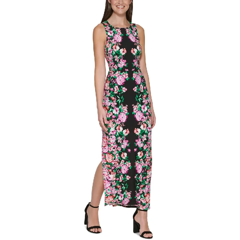 women's wedding guest dressesWomens Floral Print Long Maxi Dress