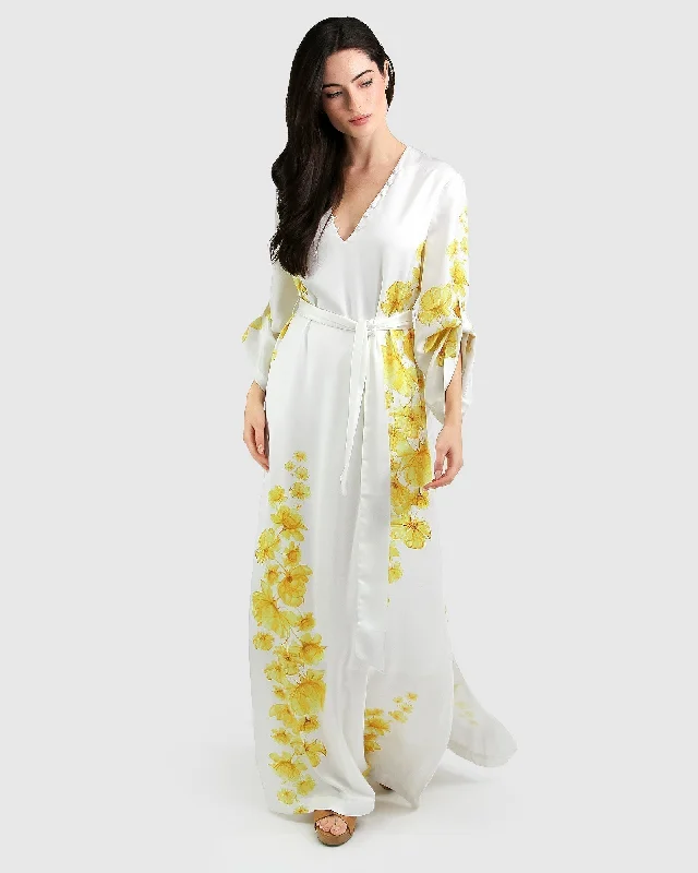 women's long-sleeved dressesThe Botanist Maxi Dress