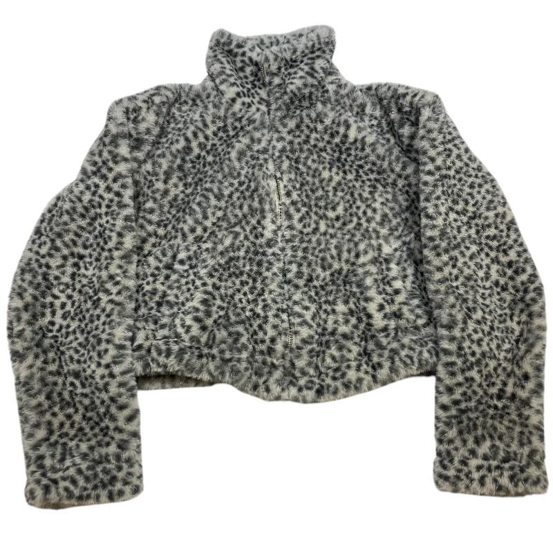 women's coats with military-inspired designsJacket Faux Fur & Sherpa By Abercrombie And Fitch In Animal Print, Size: Xs