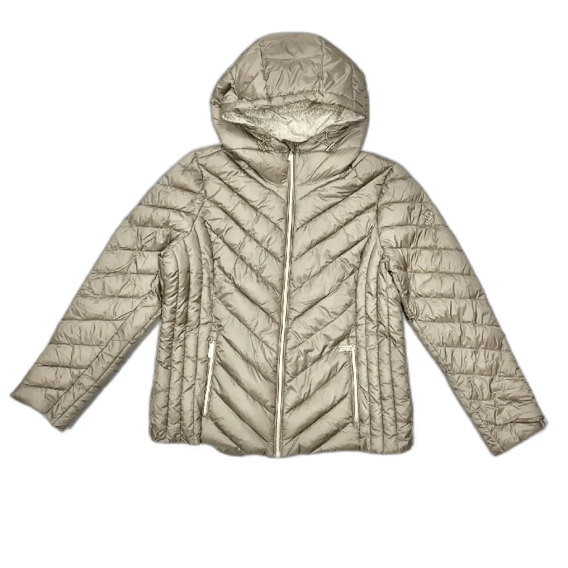 women's coats with liningJacket Puffer & Quilted By Michael By Michael Kors In Bronze, Size: L