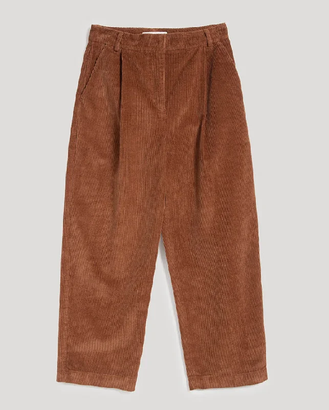 women's cashmere pantsCord Market Trouser BROWN