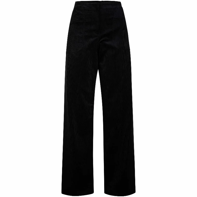 women's formal pantsMelrose Black Corduroy