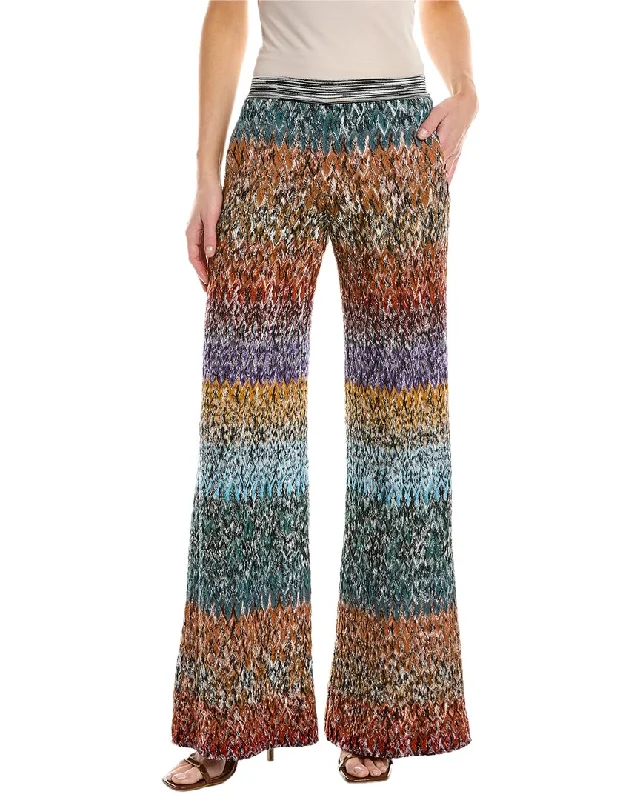 women's patched pantsMissoni Wool-Blend Palazzo Pant