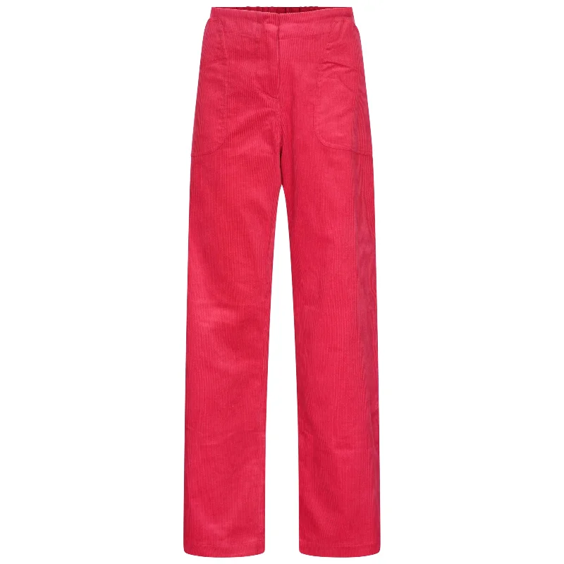 women's cotton pantsMelrose Cord Red