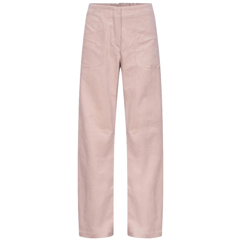 women's low-rise pantsMelrose Cord Pebble