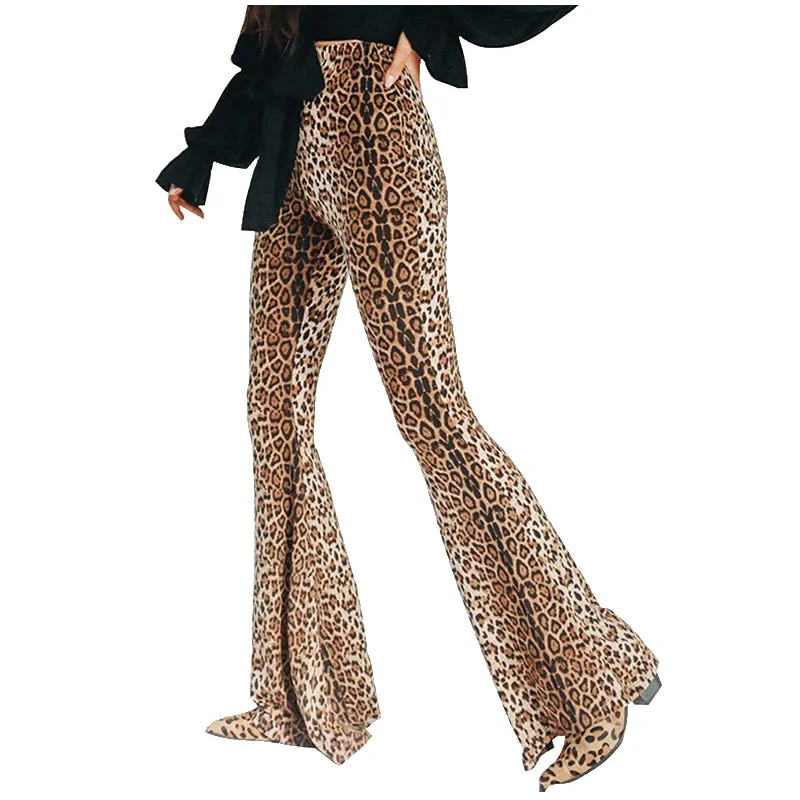 women's sweatpantsWomen Pants Animal  Print Look Women  Long Leopard  Leopard Pants High Waist Pants