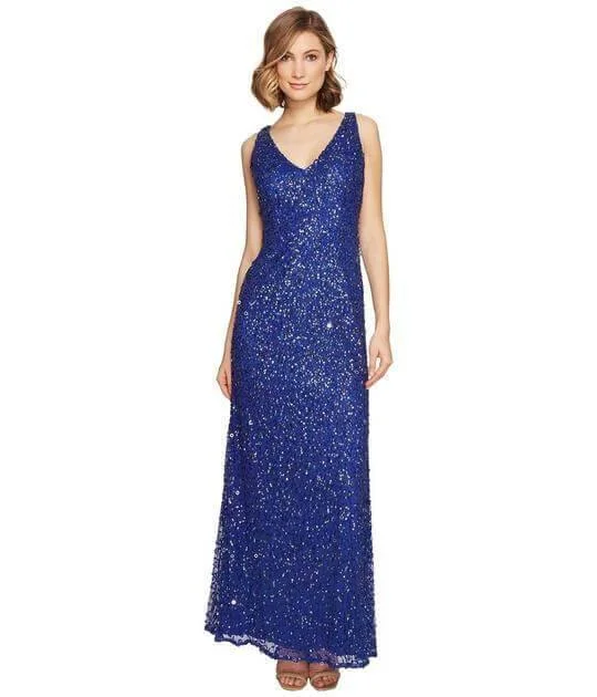 women's breathable dressesAdrianna Papell AP091920030 Prom Long Sleeveless Formal Dress