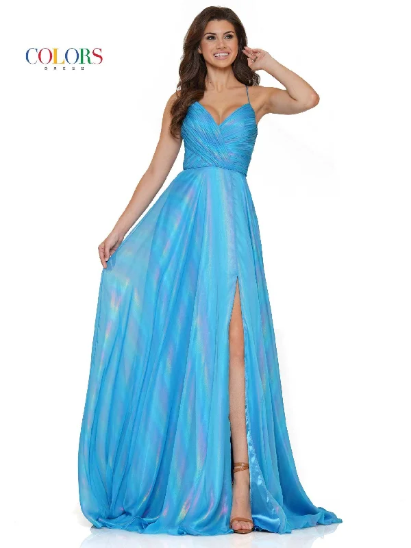 women's beach dressesColors 2765 Colors Long Spaghetti Strap Sexy Prom Dress