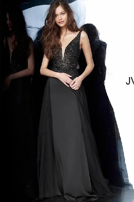 women's minimalist dressesJovani 02253 Long Formal V Back Prom Dress Sale