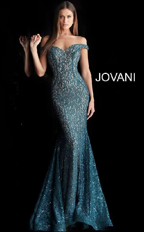 women's high-end dressesJovani 64521 Prom Long Mermaid Formal Lace Dress Sale