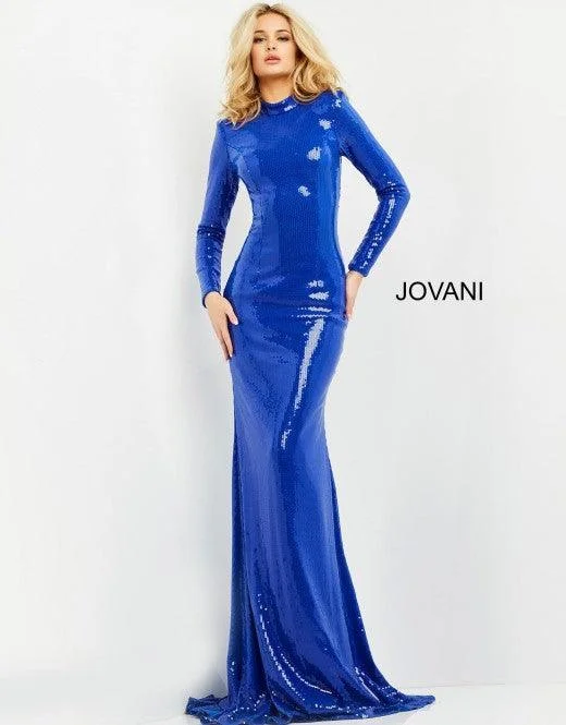 women's boho dressesJovani 06214 Long Sleeve Formal Prom Trumpet Dress