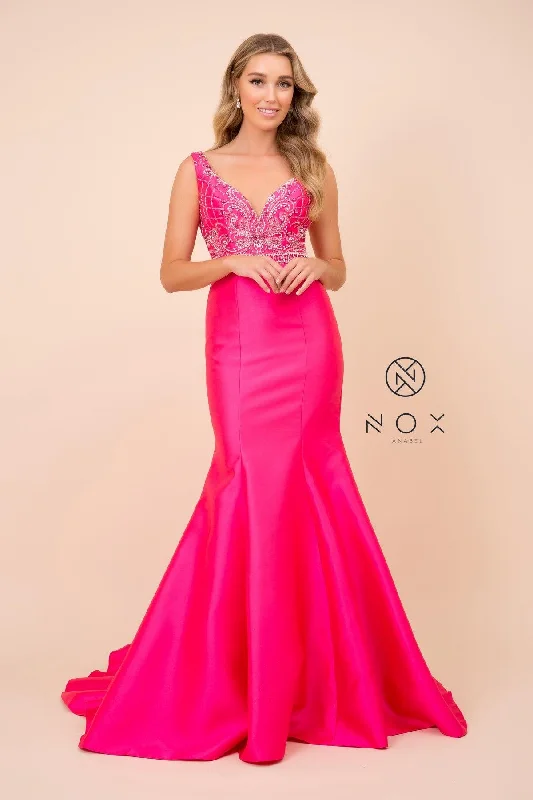 women's club dressesLong Fitted Formal Gown Mermaid Prom Dress