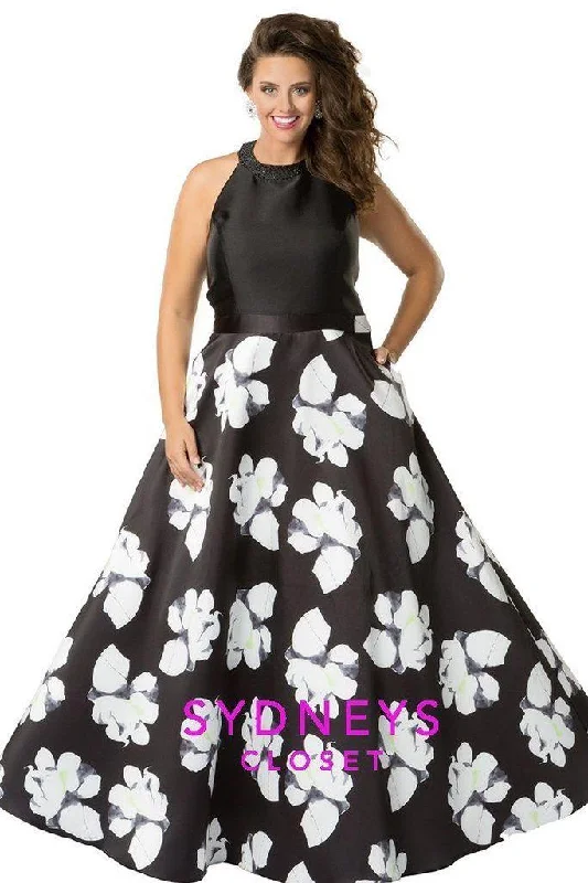 women's bodycon dressesSydneys Closet Long Prom Dress Floral Ball Gown