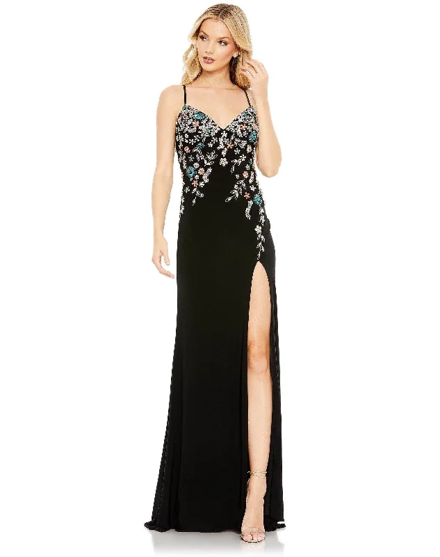 women's trendy dressesMac Duggal 42006 Long Formal Beaded Prom Dress