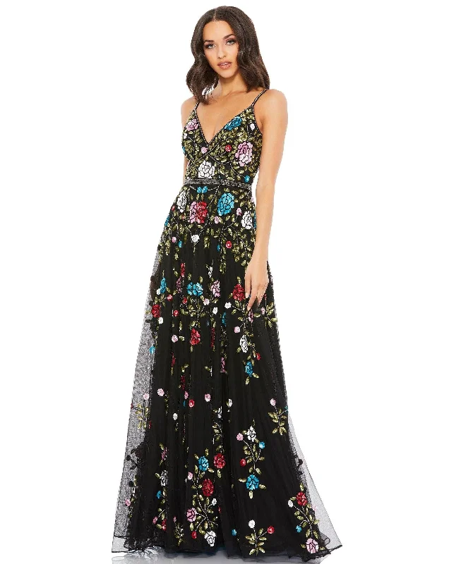 women's eco-friendly dressesMac Duggal 5400 Long Formal Floral Prom Dress