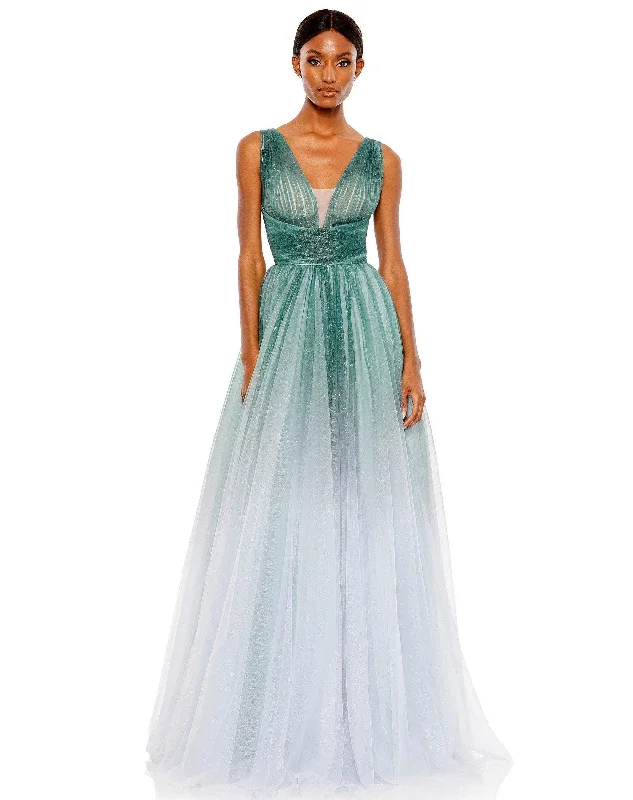 women's formal dressesMac Duggal 20380 Long Sleeveless Prom Ball Gown