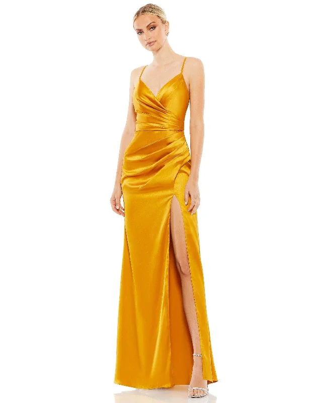 women's spaghetti strap dressesMac Duggal 26585 Long Spaghetti Strap Prom Dress