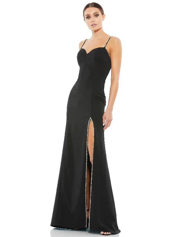 women's custom dressesMac Duggal 70220 Long Spaghetti Strap Prom Dress