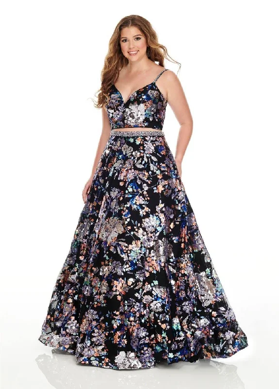 women's evening dressesRachel Allan Plus Size Two Piece Prom Dress