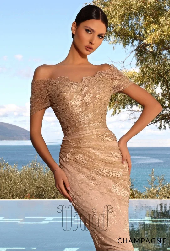 women's cold-shoulder dressesEliza Gown