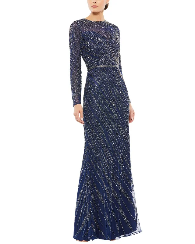 women's wedding guest dressesMac Duggal Column Gown