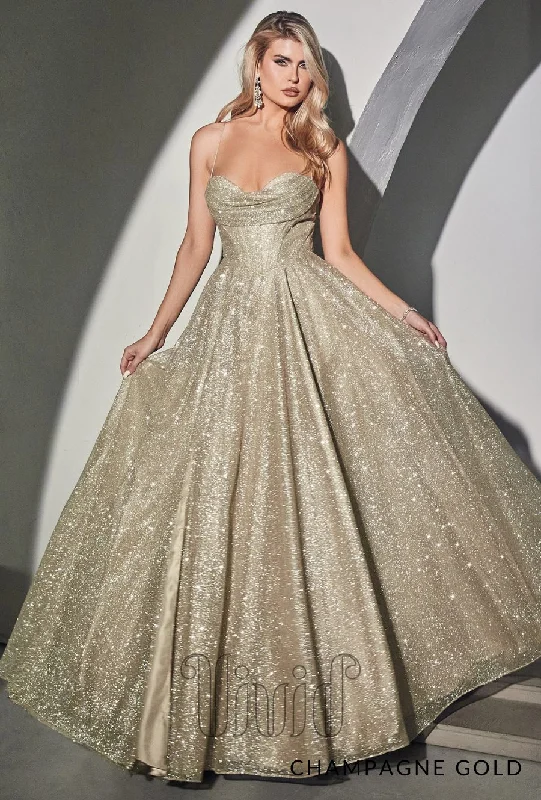 women's high-low dressesStella Glitter Ball Gown