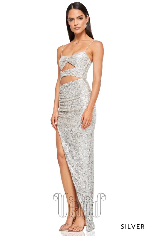 women's flutter-sleeved dressesSublime Cutout Gown